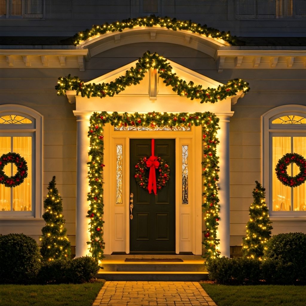 Wreaths and garland